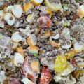 Salade de lentilles ambiance mer