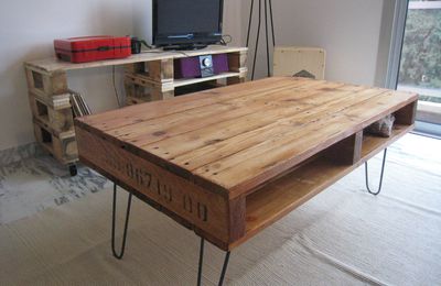 Récup palettes: une table basse pour Chloé et Romain