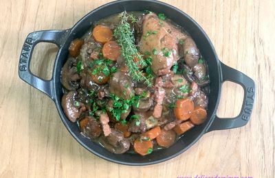 Poulet à la bourguignonne (au Cookeo ou pas)