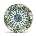 An Iznik pottery dish, Ottoman Turkey, circa 1610