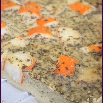 Tarte fine au surimi