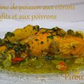 Tajine de poisson aux poivrons et citrons confits