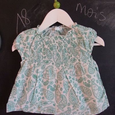 Blouse + pantacourt offert Obaibi - 18 mois