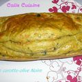 Cake salé carotte-olives noires