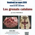 Annonce de la conférence du 1 er mars 2019 Les grenats catalans