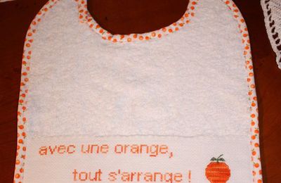 Avec une orange....