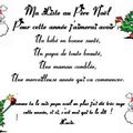 ma liste au pere noel!!