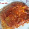 Lasagnes aux champignons et sauce tomate