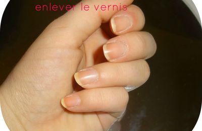 Soin des ongles après avoir enlever mon vernis 