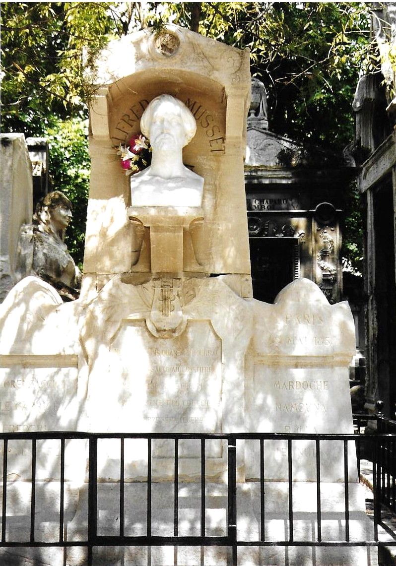Paris cimetière du Père Lachaise, tombe d'Alfred de Musset (75)