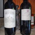 Pessac-Léognan : Les Carmes Haut-Brion 2012, Castillon-Côtes de Bordeaux : Domaine de l'A 2005