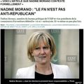 "Le FN n'est pas anti-républicain" : la drôle d'interview de Nadine Morano 
