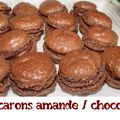 Macarons amande/chocolat