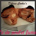 Quiche en corolle de poulet fumé, coeur surprise