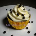 Cupcakes façon cheese-cakes, ganache chocolat blanc et Baileys pour Jacques