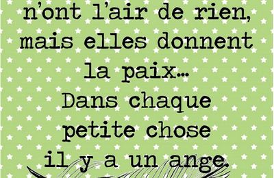 Où il est question des Anges... et d'une petite recette d'automne...