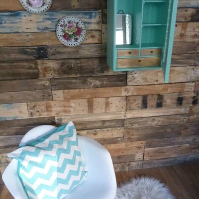 Relooking "Mint" pour une petite armoire