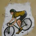 illustration au tour du vélo