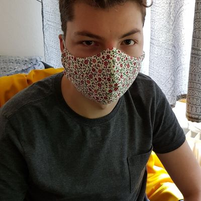 des masques lavable en tissu