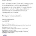 Activités pédagogiques complémentaires - Avril 2015