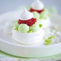 Meringue gourmande pistache fraise