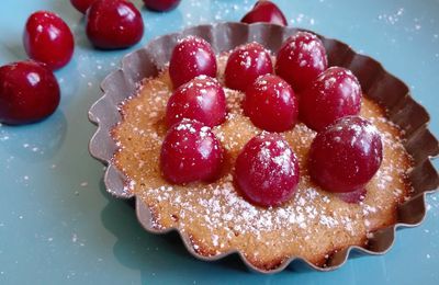 Tartelettes amande cerises sans gluten