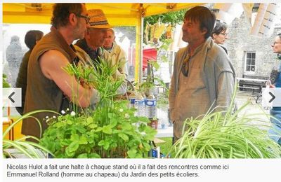 TREBEDAN (22) - Fête du climat. Nicolas Hulot salue les initiatives locales