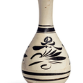 A painted Cizhou pear-shaped vase, yuhuchunping, Northern Song-Jin dynasty (960-1234)