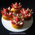 Petits gâteaux fraises et chantilly