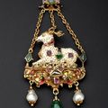 Italian pendant, recumbent stag