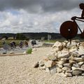 L'arrivée à Bédoin, porte du Ventoux.