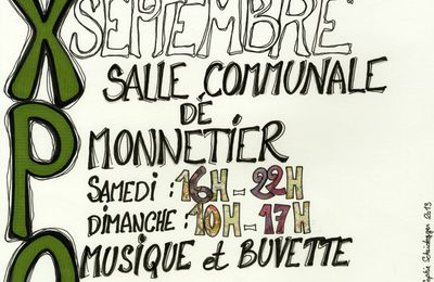 21 et 22 septembre: artistes de la commune à la salle communale de Monnetier