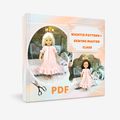 Dress nightie patterns + sewing master class Fits 13 " Little Darling doll and Paola Reina doll PDF Dianna Effner DIY dolls clot