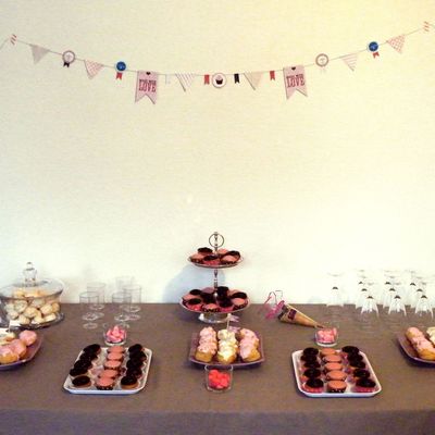 Sweet Table : Un anniversaire Romantico-gourmand
