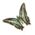 An Exquisite Coloured Diamond and Multi-Gem Butterfly Clip Brooch, by Wallace Chan