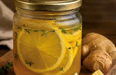 Sirop magique :  miel, gingembre et citron