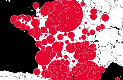 5 déc : carte des manifestations 