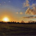 Coucher de Soleil sur la Campagne