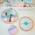 ✿ ✄ DIY Cadres Déco Tambours Broderie ✄ ✿