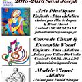 Ateliers - Créations Artistiques 2015 -2016 Saint Joseph à la maison du MOULIN ROUGE