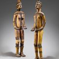 Paire de statues Igbo attribuée au Maître d'Awka, Région de Nri-Awka, Nigéria