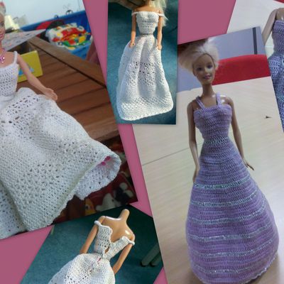 Robes de Barbie au crochet