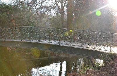 Le petit pont du jardin public.