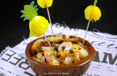 Une recette de tapas : gambas au chorizo