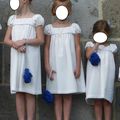 Neuf robes Antonine en plumetis pour un cortège de mariage