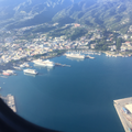 Papeete et son port vus d'avion