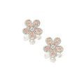 Pair of Fancy Light Purplish Pink, Light Pink and Very Light Pink Diamond and Diamond Earrings