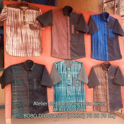 Collection chemisettes chez SBAFRICOUTURE