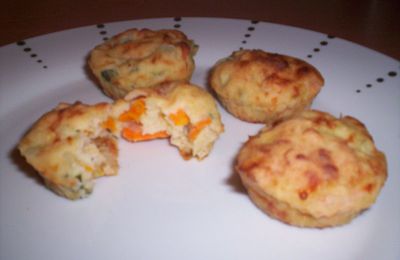 Muffins aux carottes et aux courgettes