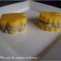 Canapés de Polenta aux deux Fromages